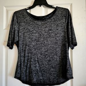 Black with silver pullover